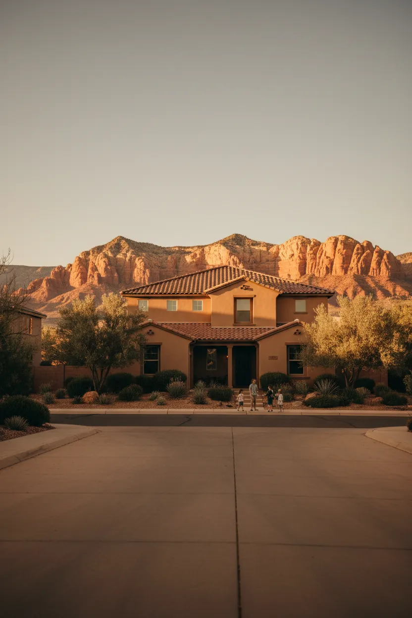 Neighborhood view in St. George Utah