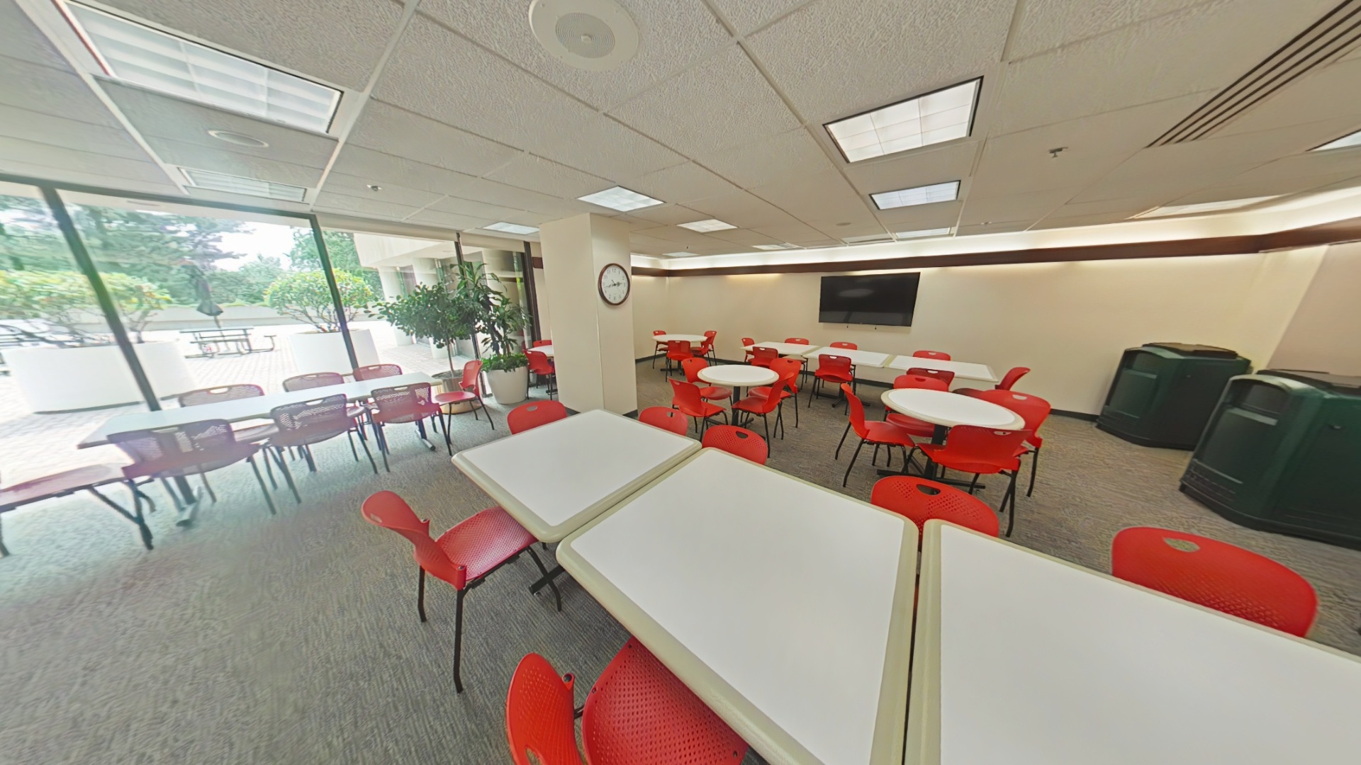 Cafeteria seating area