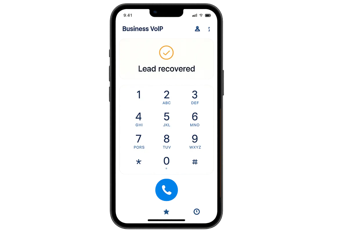 Organized contractor using a dedicated business line app