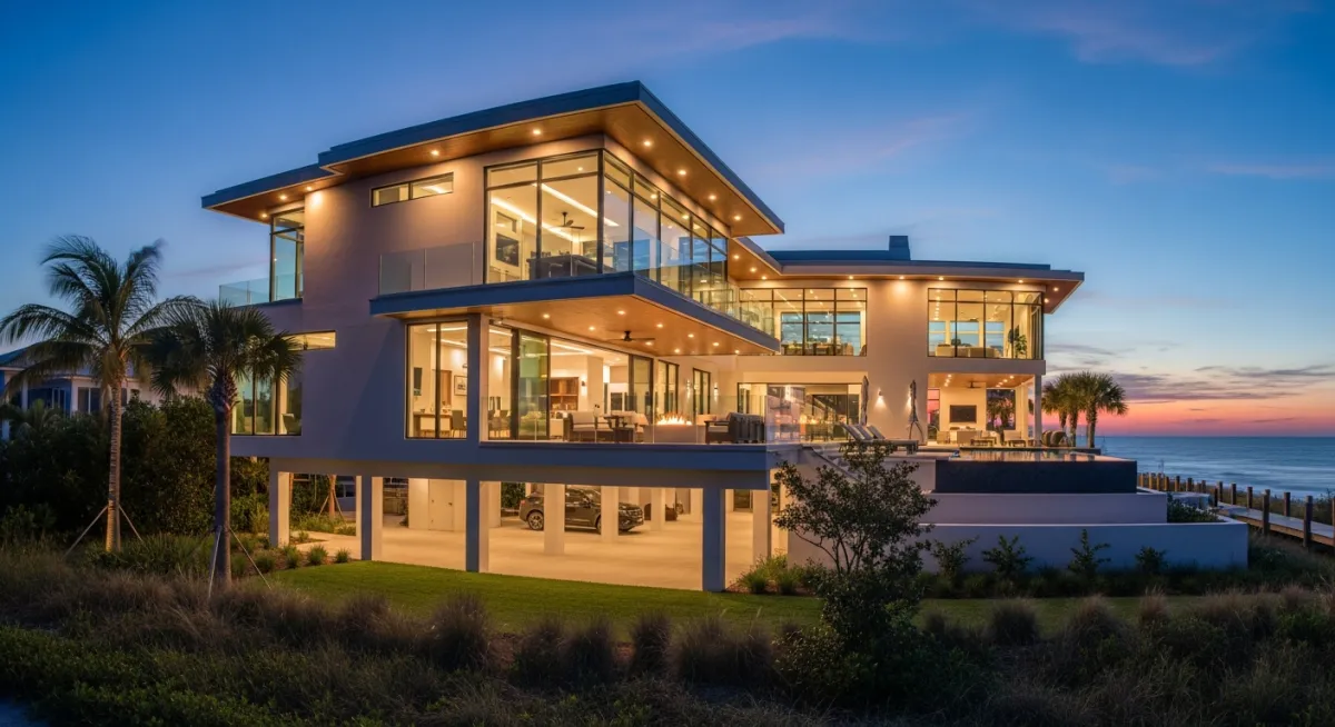 Elevated Coastal Modern Florida Home