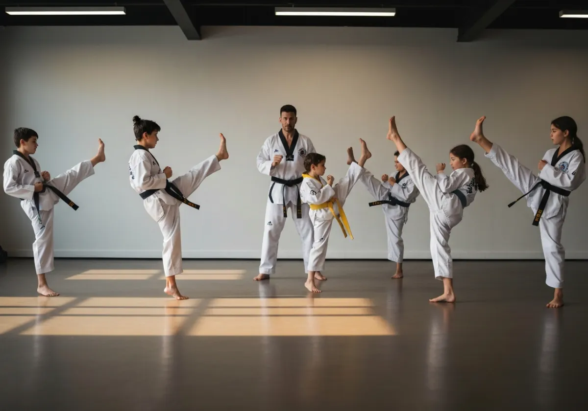 Taekwondo martial arts class