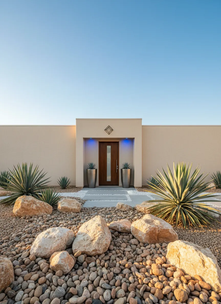 Beautifully maintained desert property with pristine landscaping in Sunland Park
