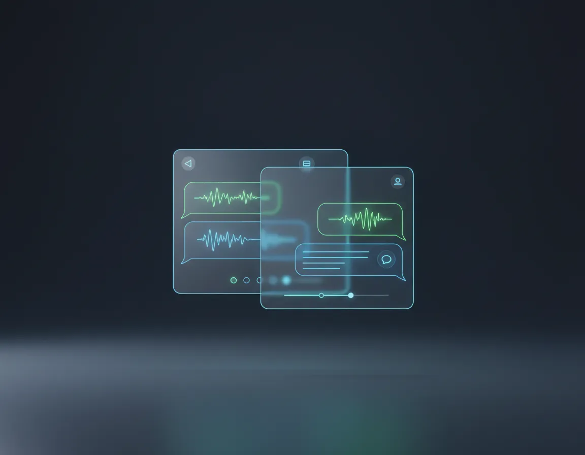 Conversational AI UI interface demonstrating automated lead qualification and real-time chat interactions.