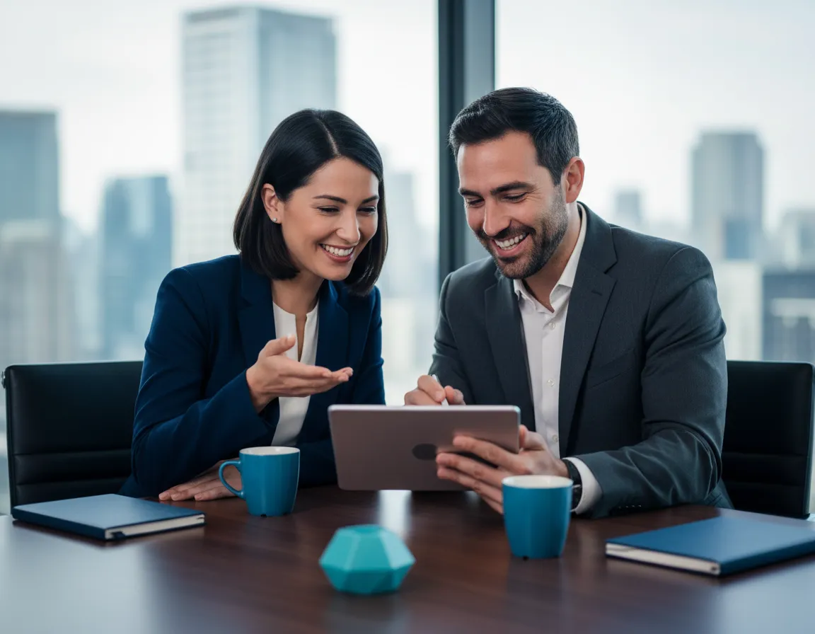 Dedicated Account Manager leading an enterprise client strategy session