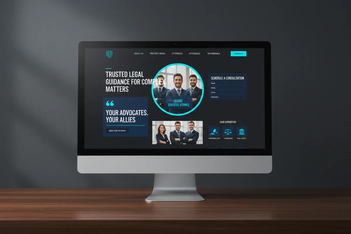 Law Firm Website Mockup