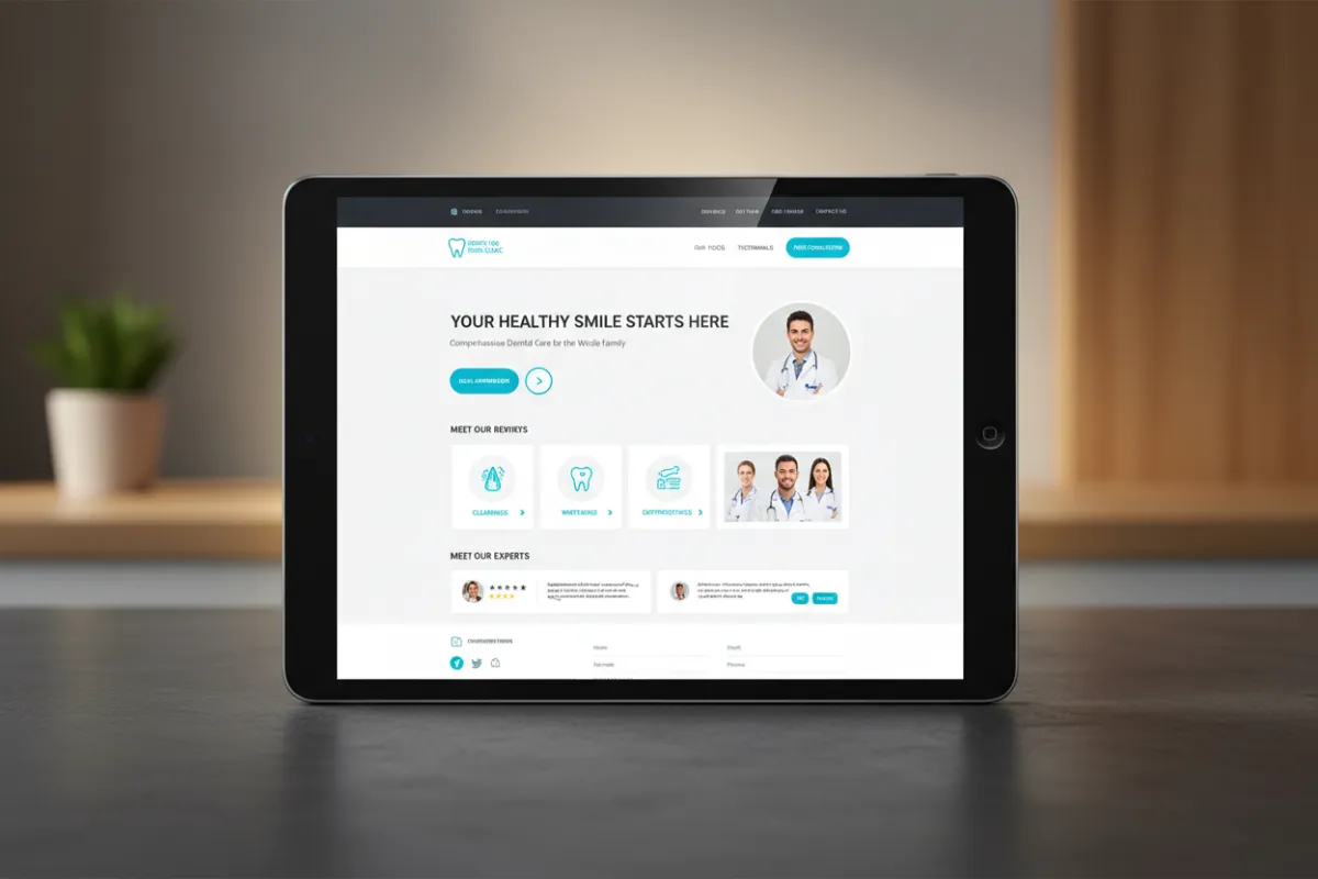 Dental Clinic Website Mockup