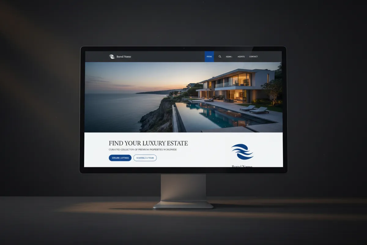 Real Estate Website Mockup