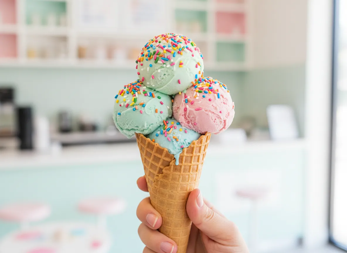 Buddy Scoops ice cream cone