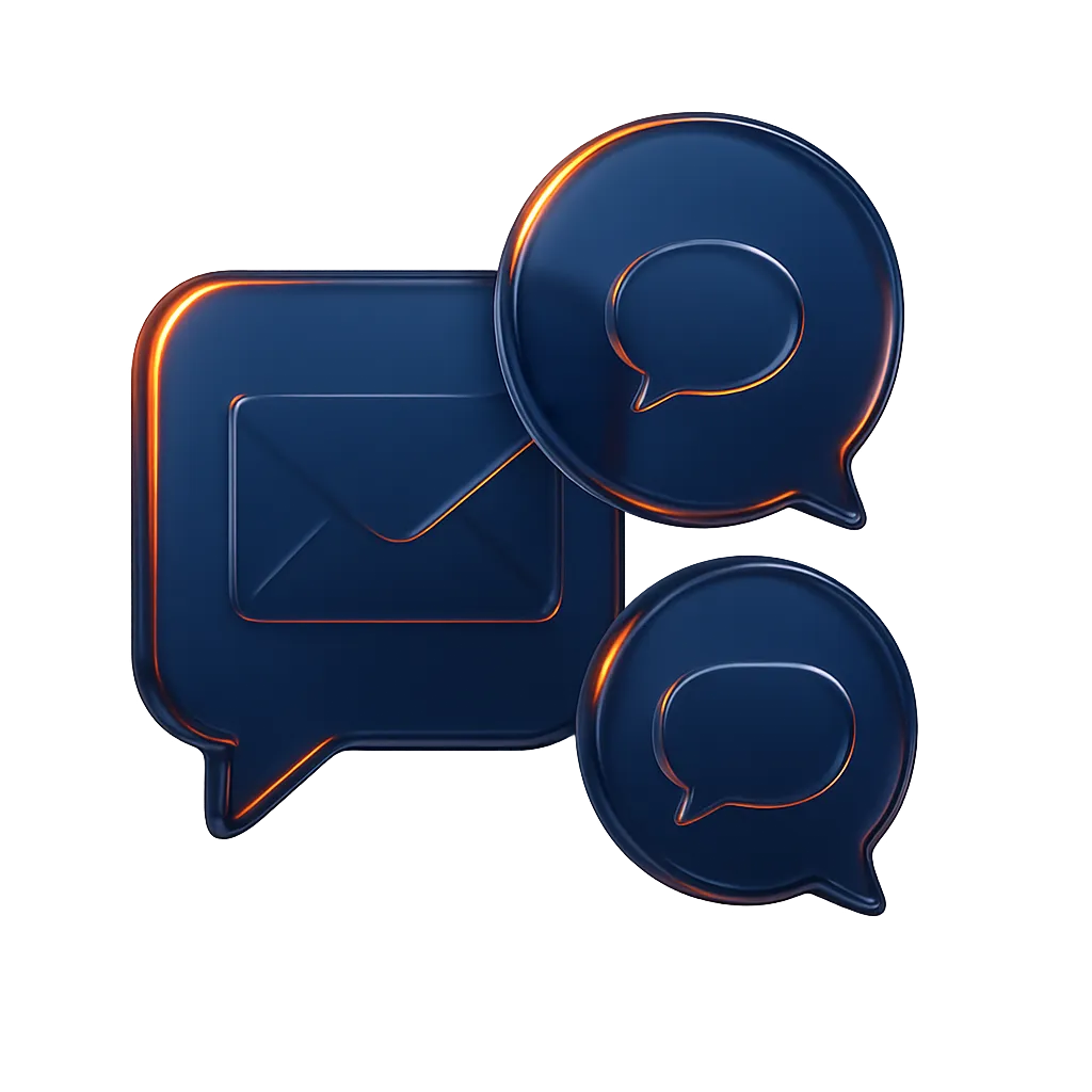 Unified Mission Inbox software interface showing combined SMS, email, and social messages