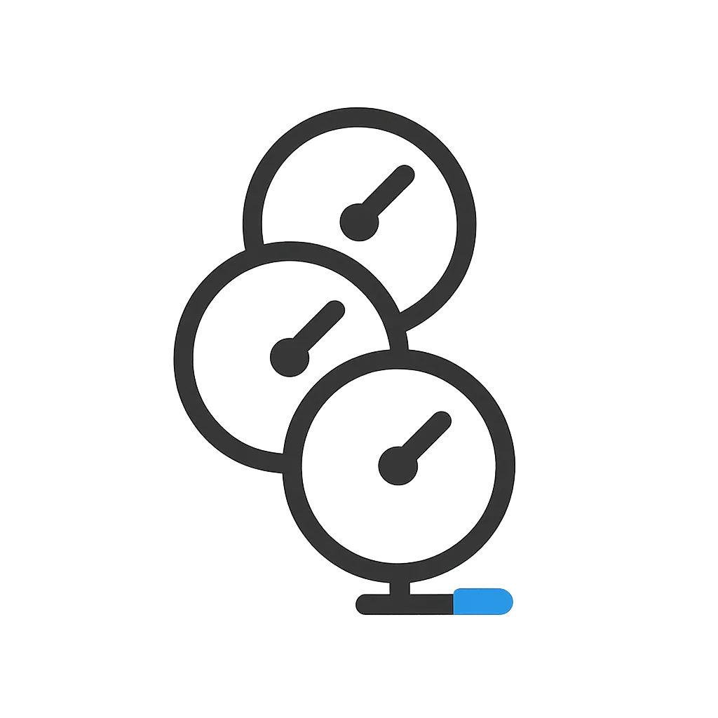 Icon illustrating taking multiple blood pressure readings