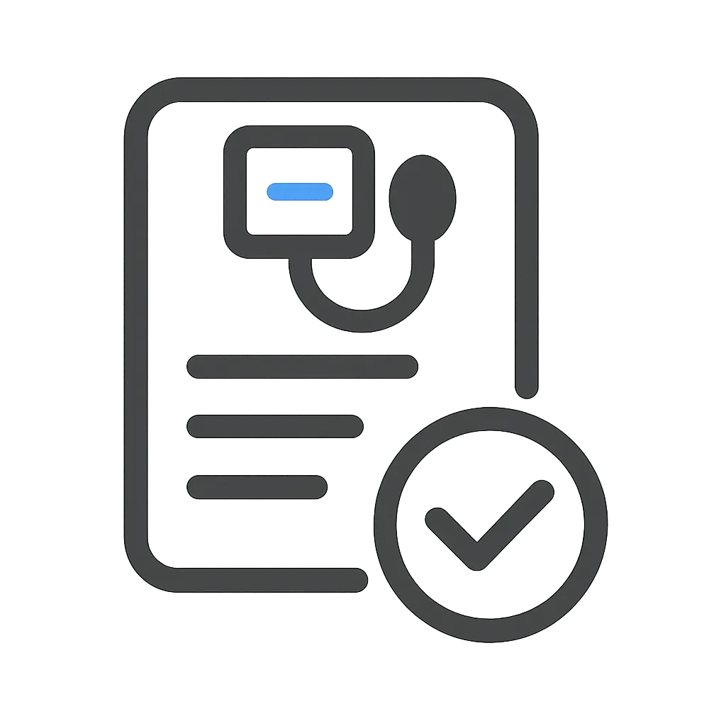 Icon illustrating logging blood pressure results