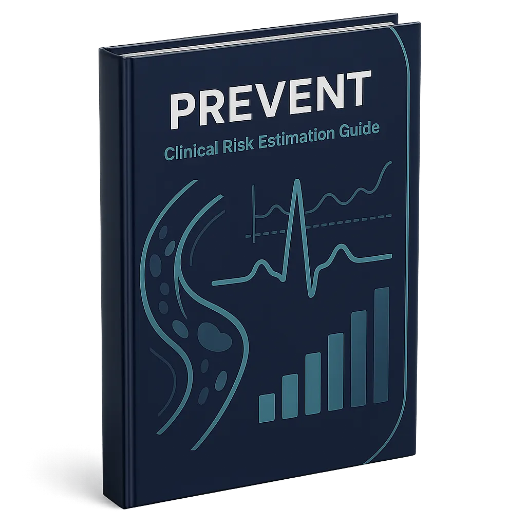 Clinical risk estimation guide book mockup