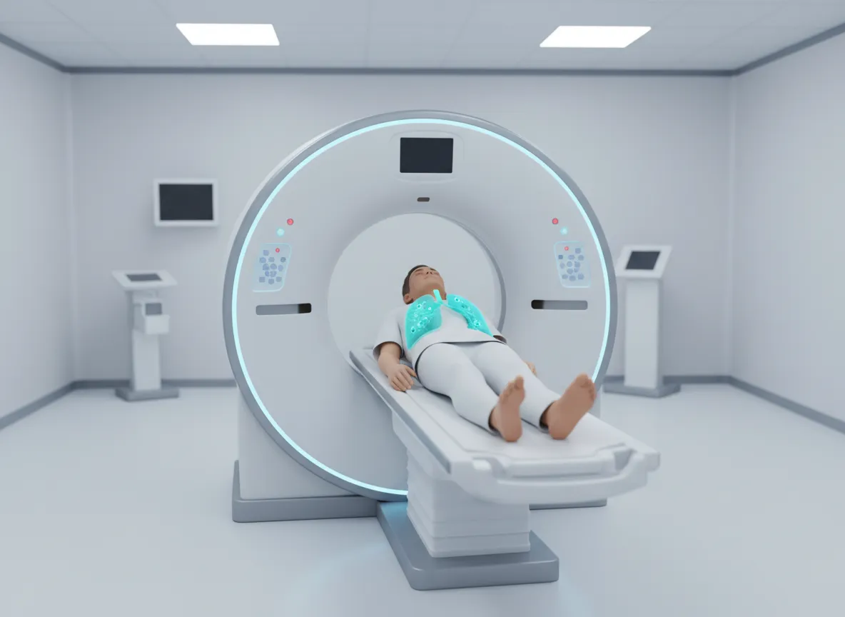 Low-dose CT lung scan visualization