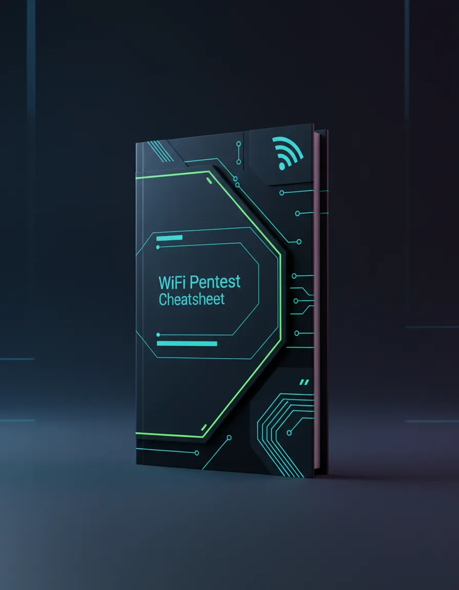 WiFi Pentest Cheatsheet ebook cover mockup