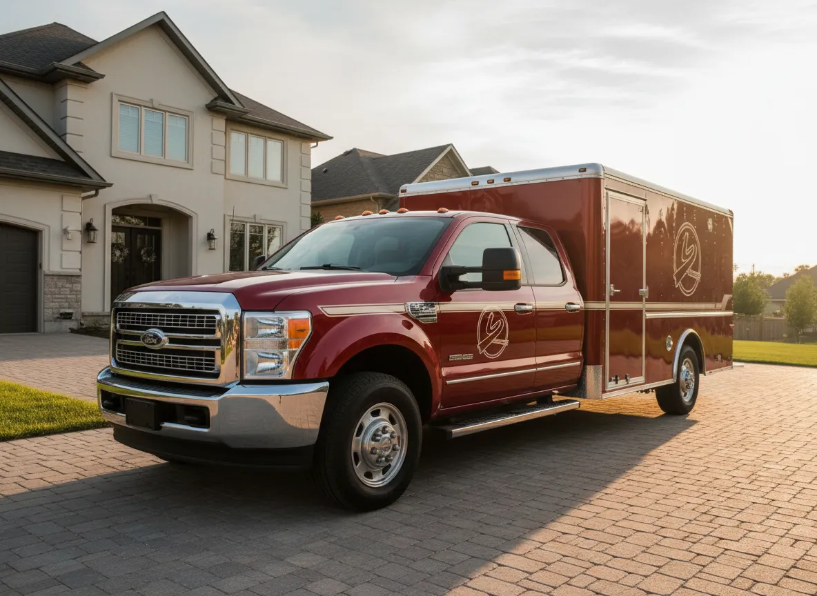 Paintway to Heaven branded work truck