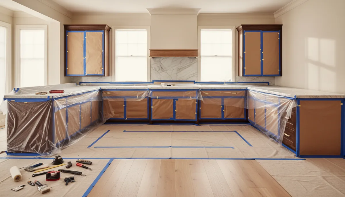 Careful prep and masking for painting