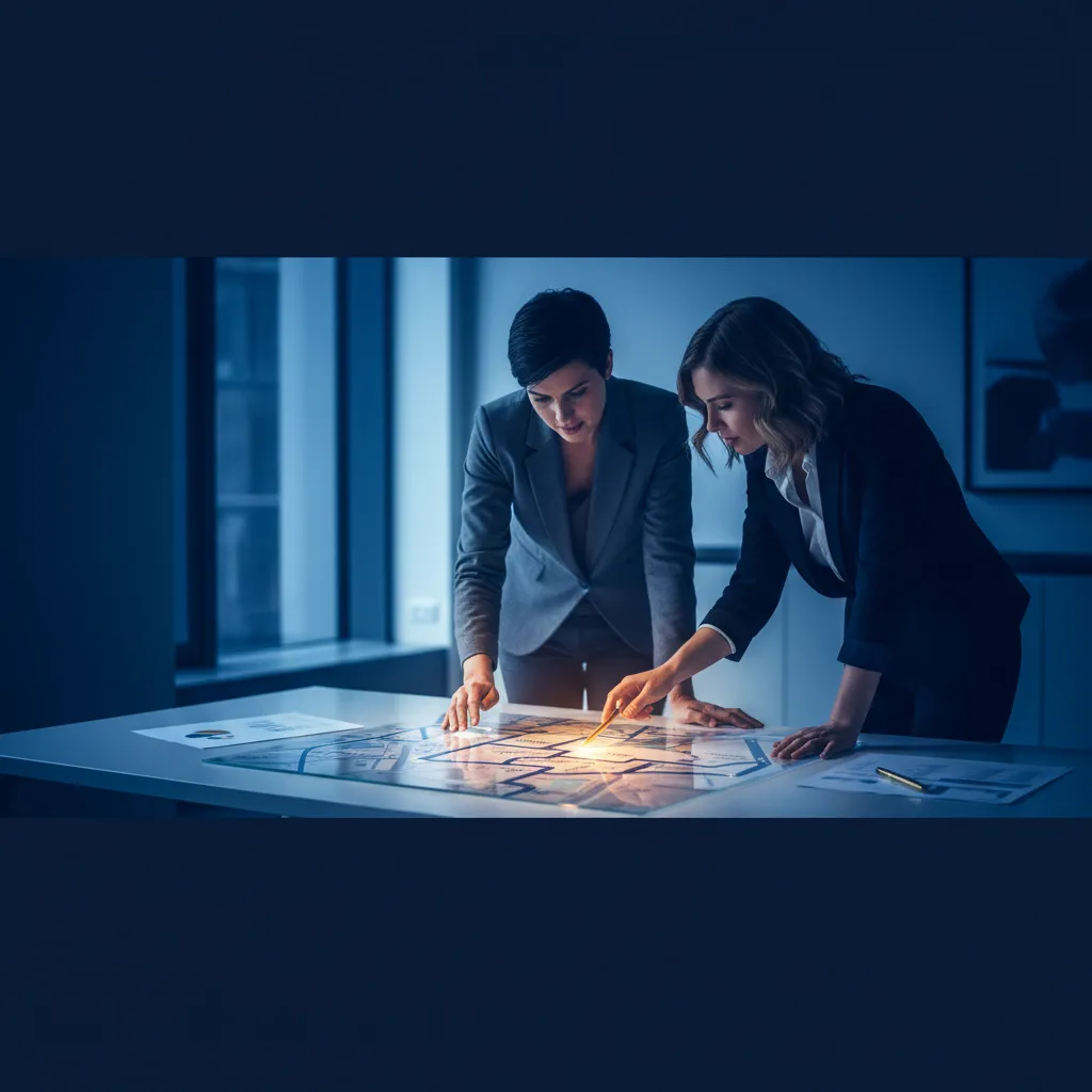 A clear path forward, representing alignment in career