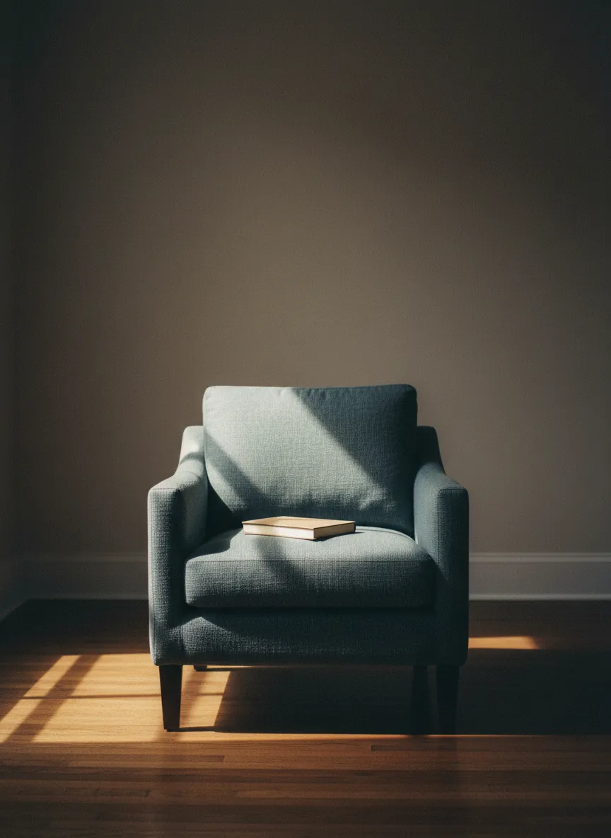 A quiet moment representing a resting mind