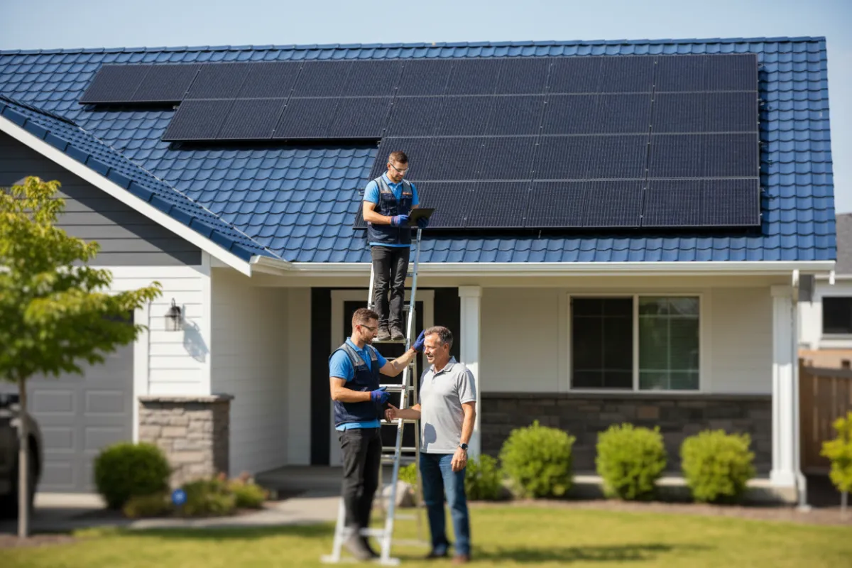 Solar installation and savings assessment