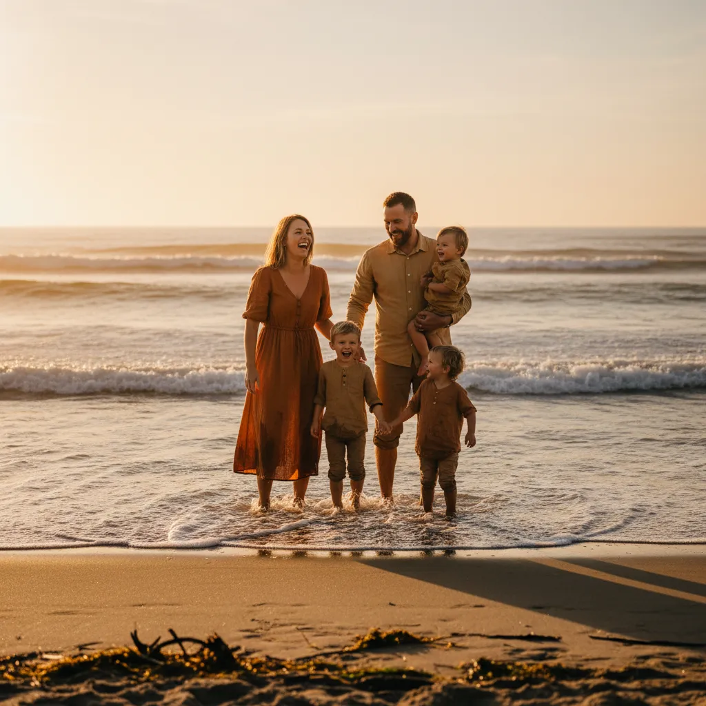 Camping family