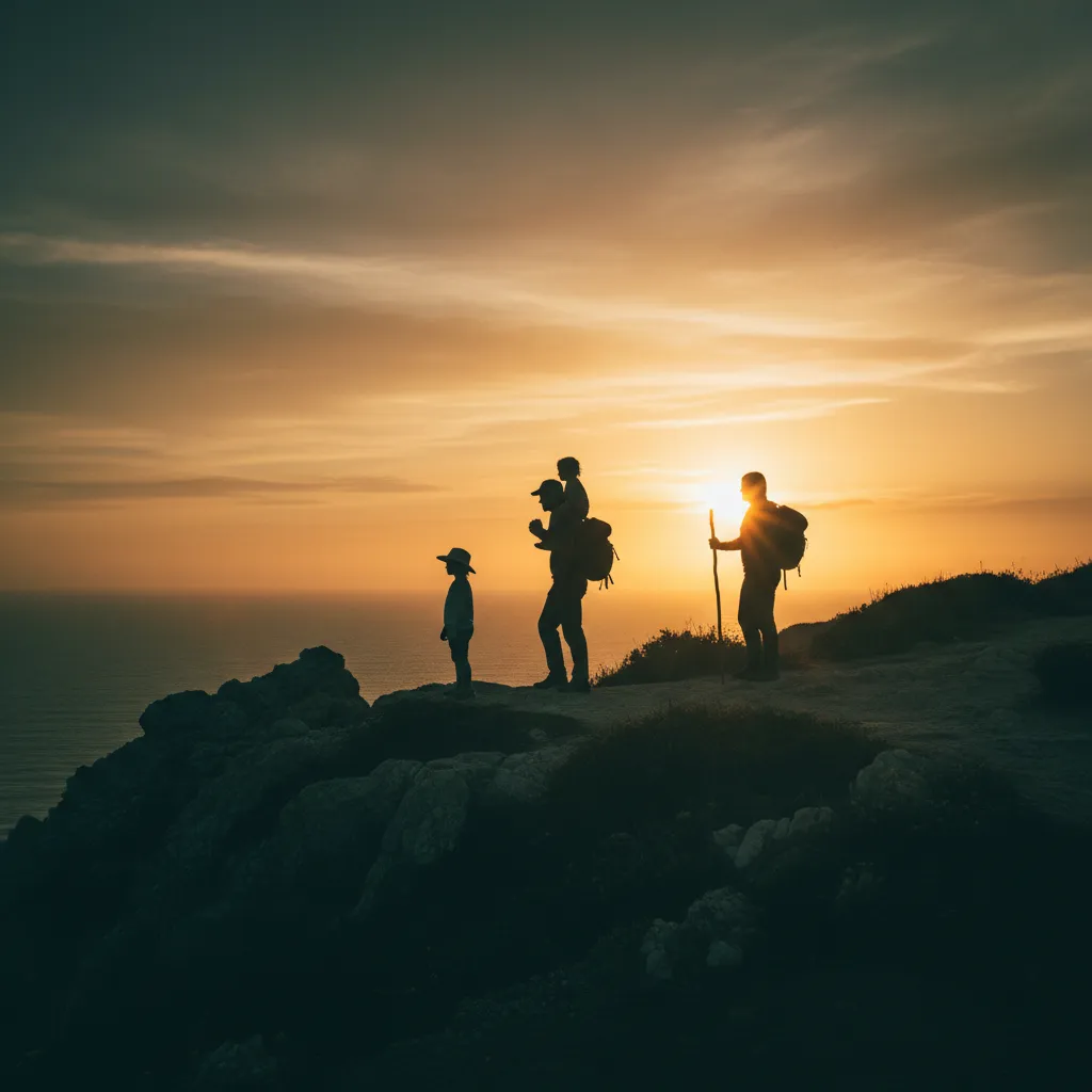 Silhouettes at sunset