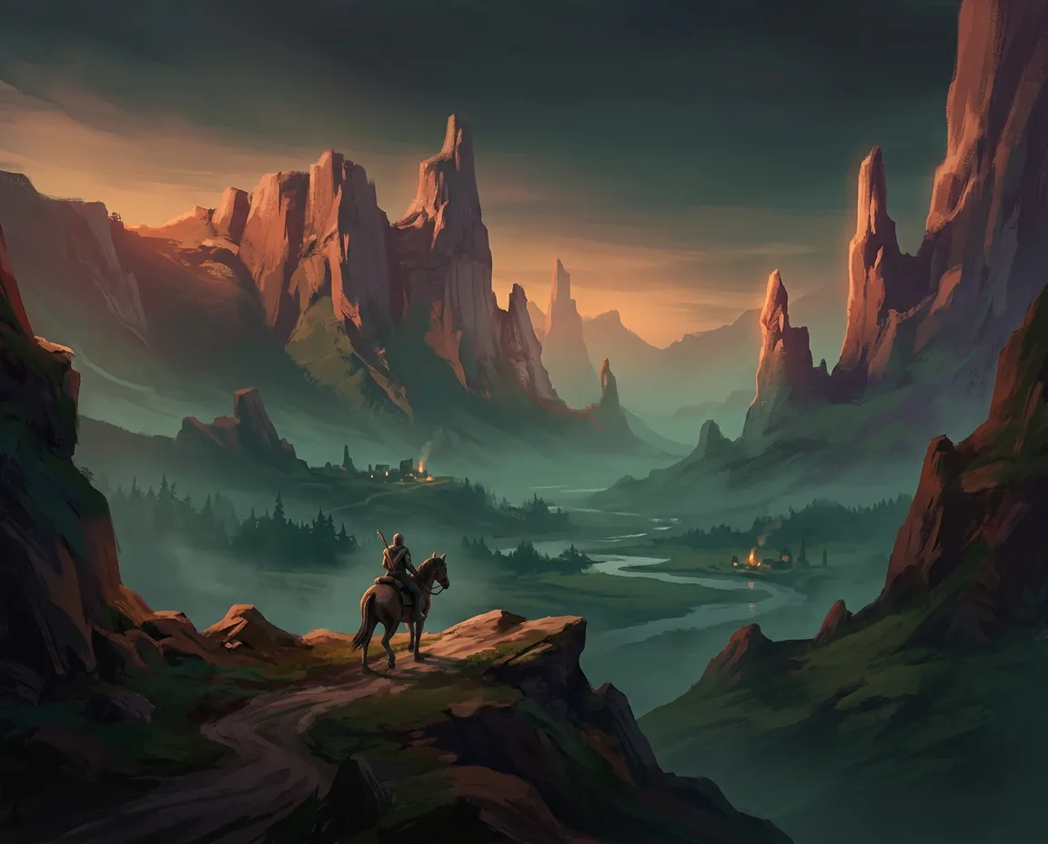 Student digital artwork illustrating dramatic atmospheric lighting and subsurface scatter