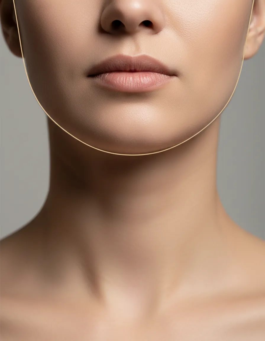 Vorher-Nachher Jawline Behandlung 3