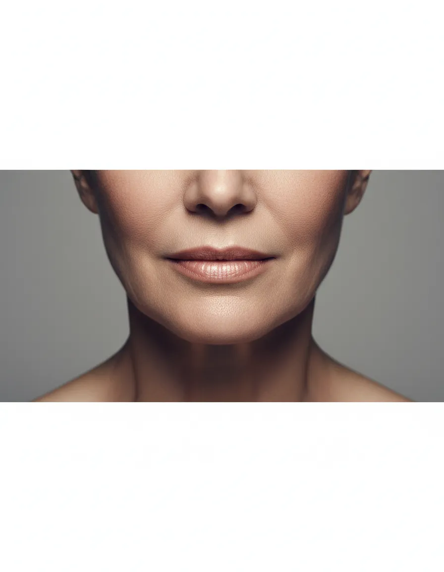 Editorial Portrait Mund- und Oberlippenpartie