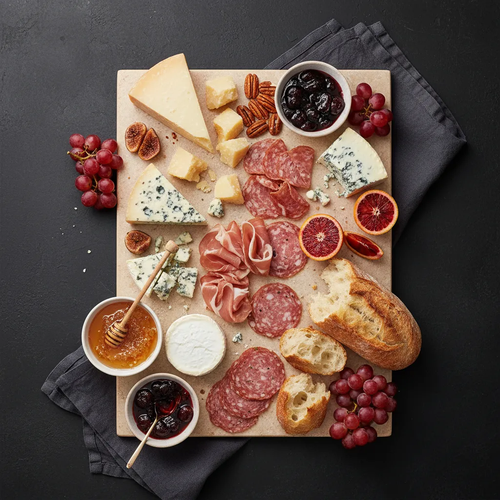 Fine charcuterie ingredients