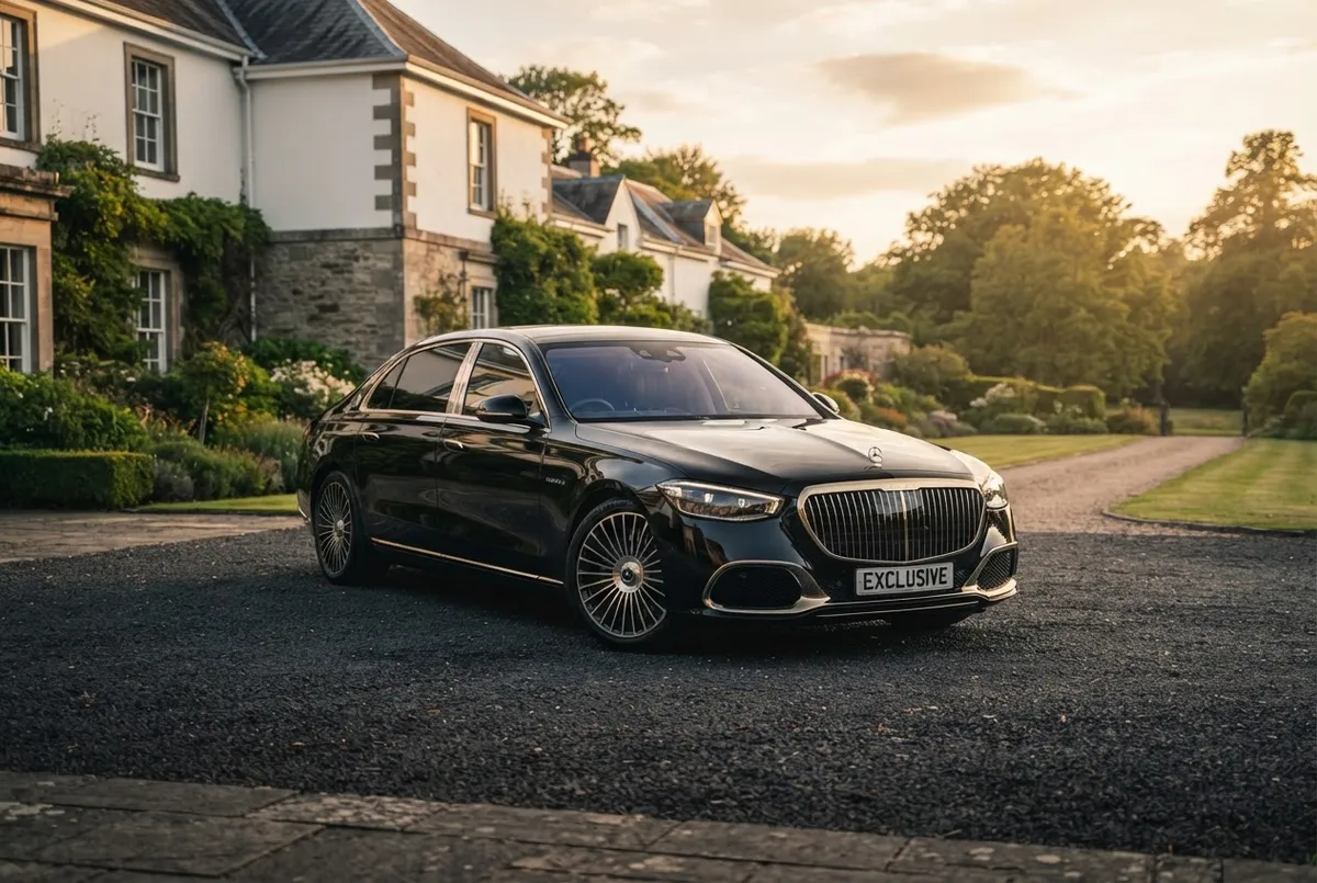 Sedan parked safely in a driveway (auto insurance coverage)