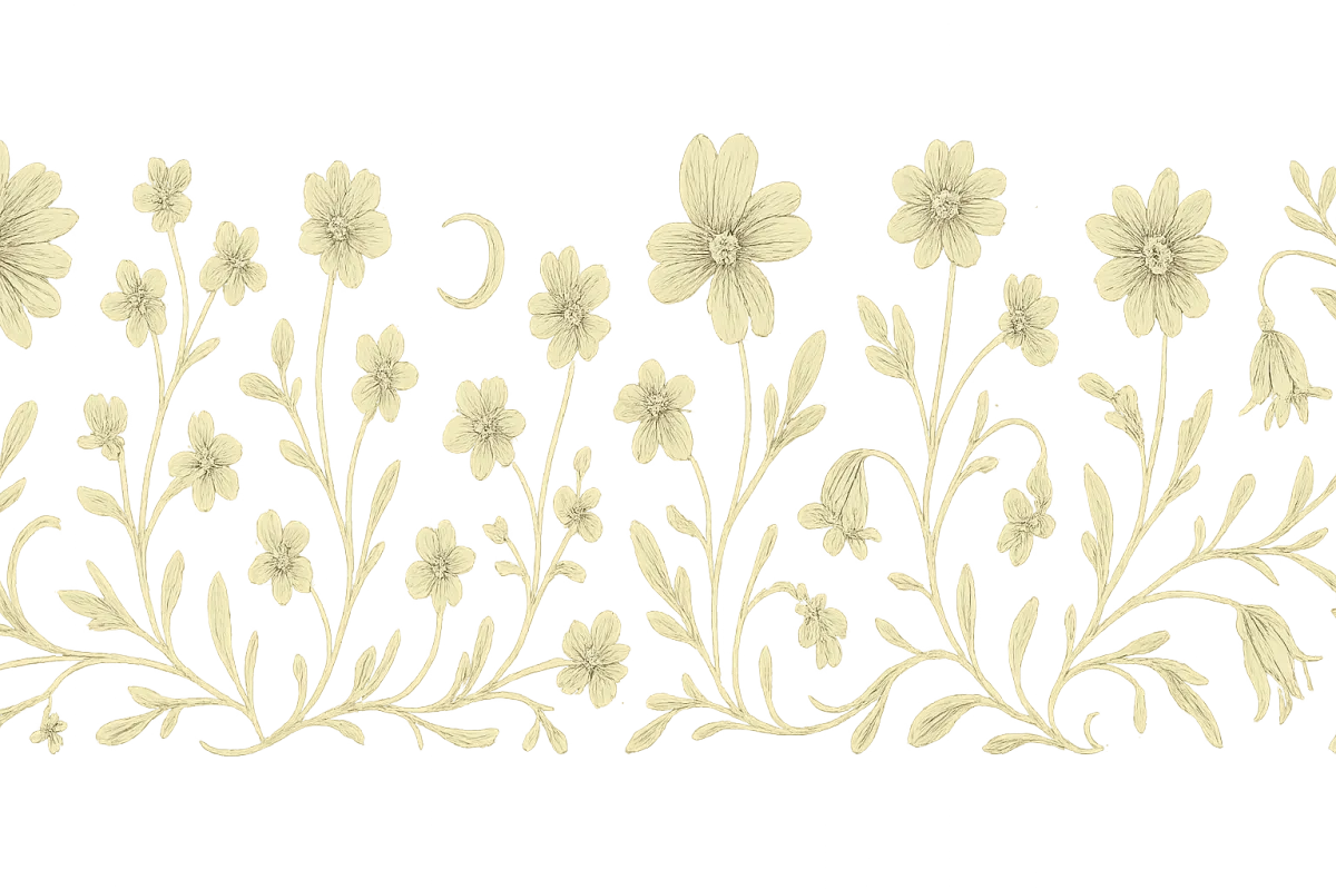 Floral border pattern