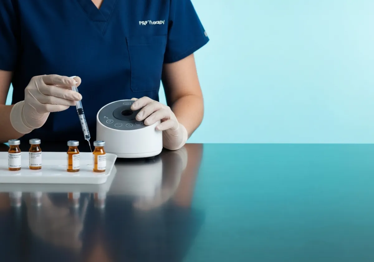 PRP therapy preparation and injection process