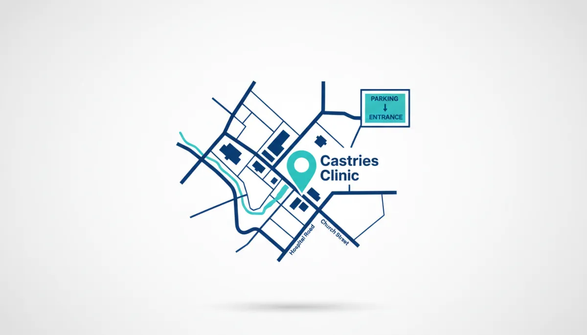 Map to Castries Clinic location