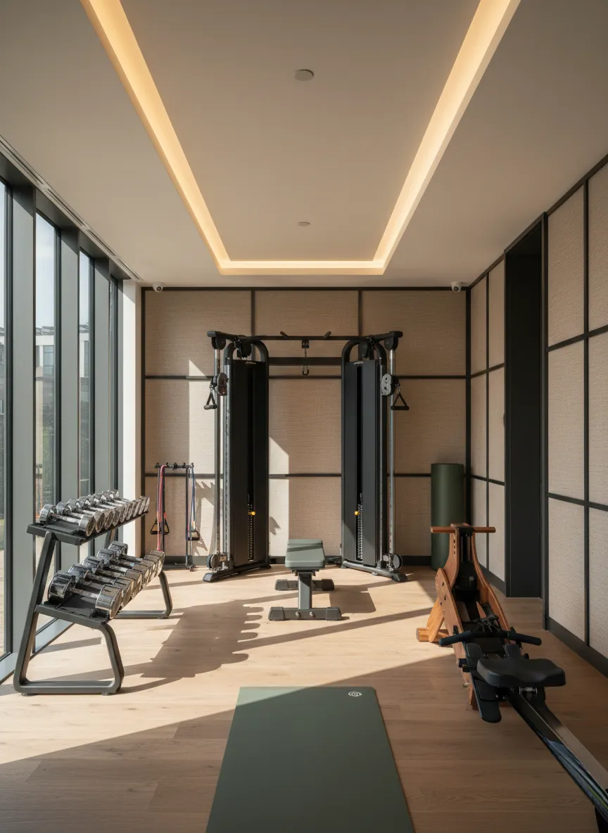 Bespoke modular personal gym interior