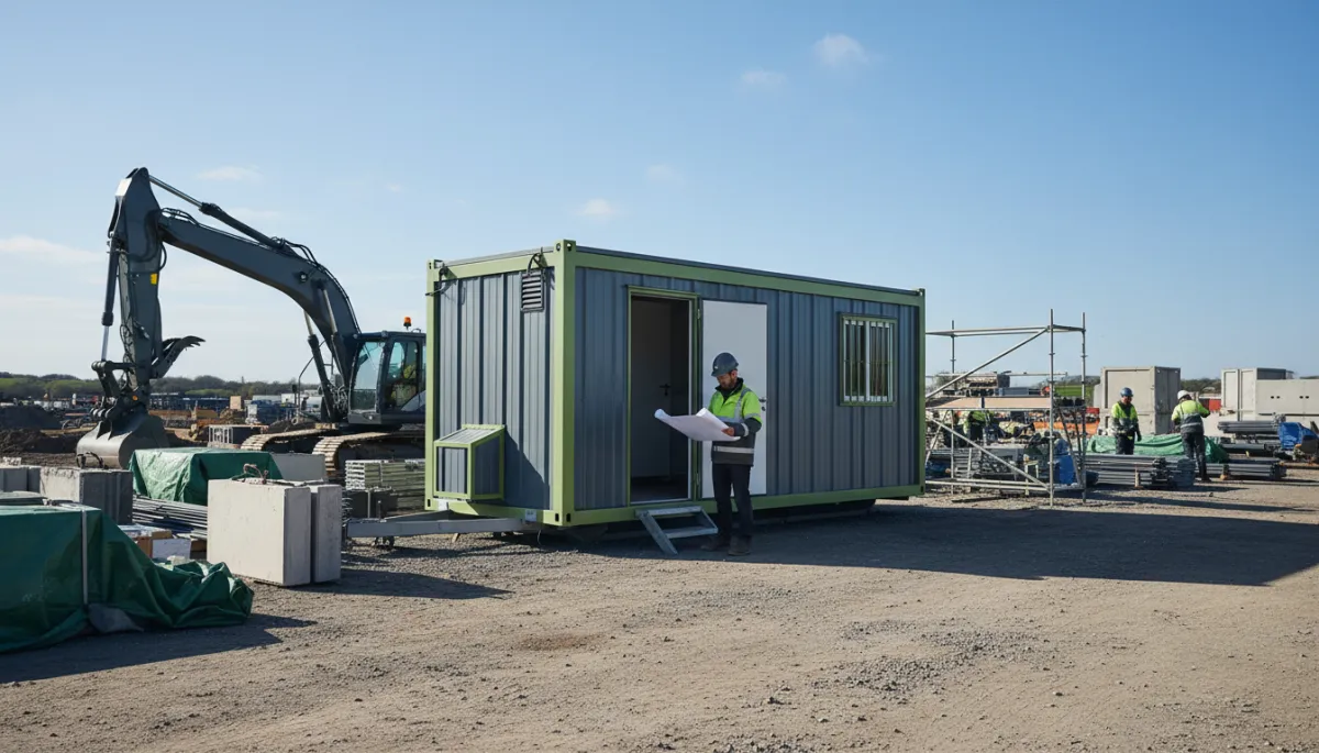 Construction-site welfare cabin by Bastion Build