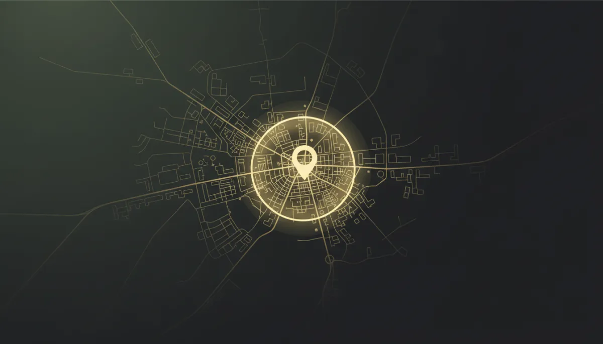 Schematyczna mapka Kutna z zaznaczonym obszarem dowozu pizzy