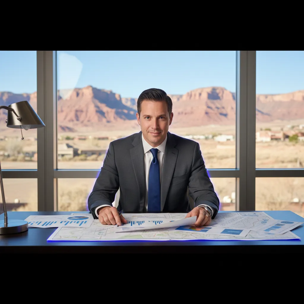 Blake McKinney reviewing Grand Junction real estate market data