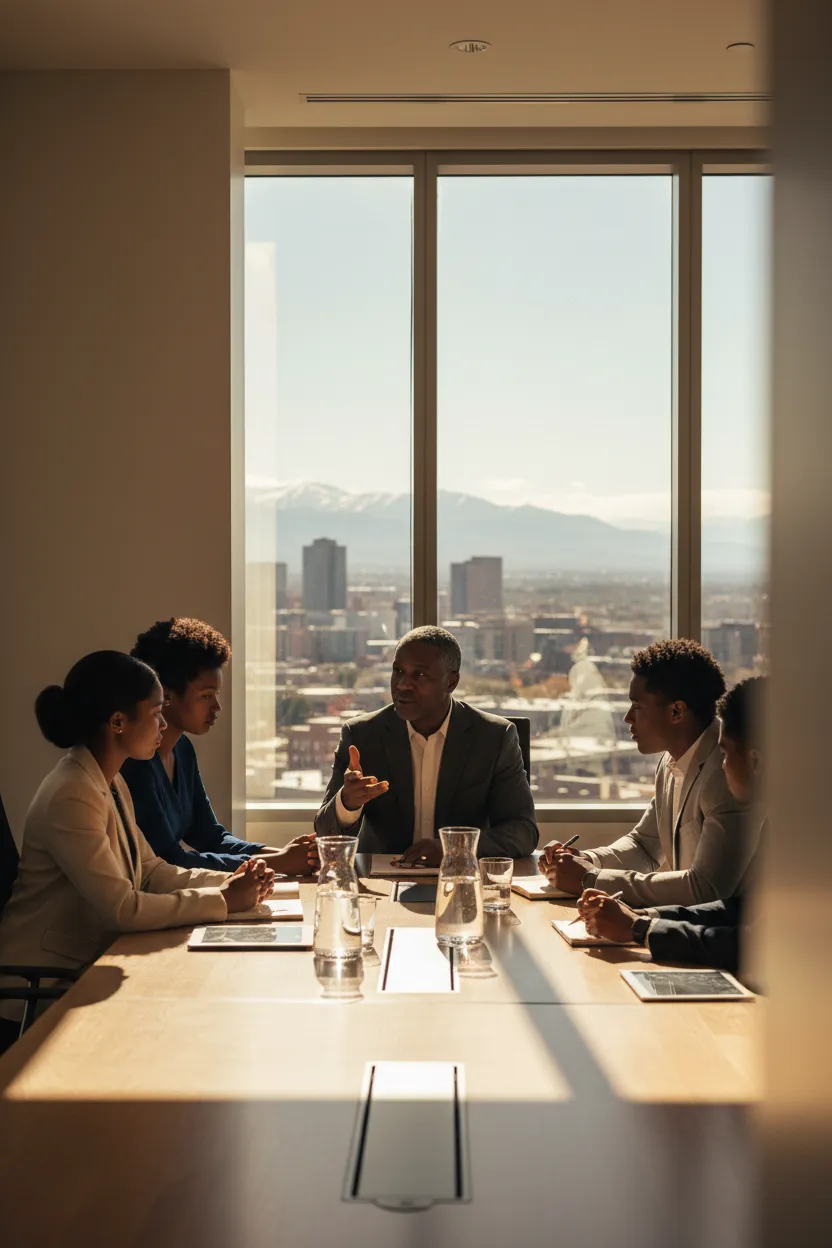 Professional community mentoring session and networking
