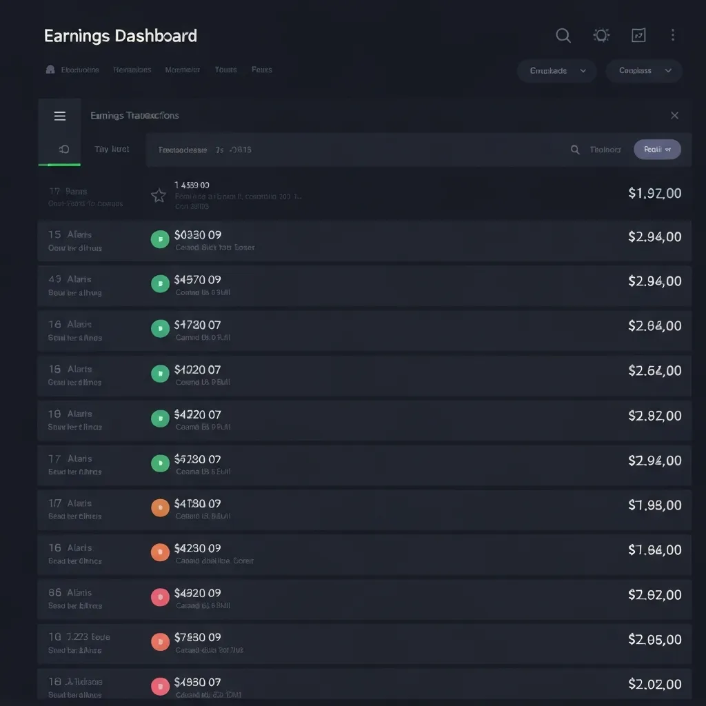 Screenshot of a mobile app showing multiple sales notifications with green checkmarks