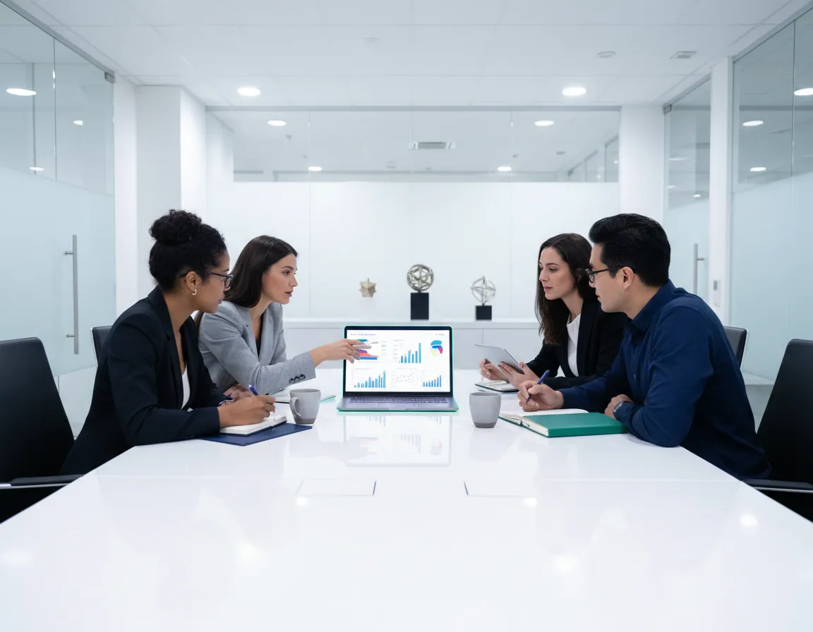 Team collaborating on digital execution strategy