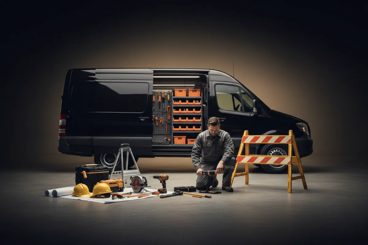 Tasteful equipment and tools representing contractors and home services