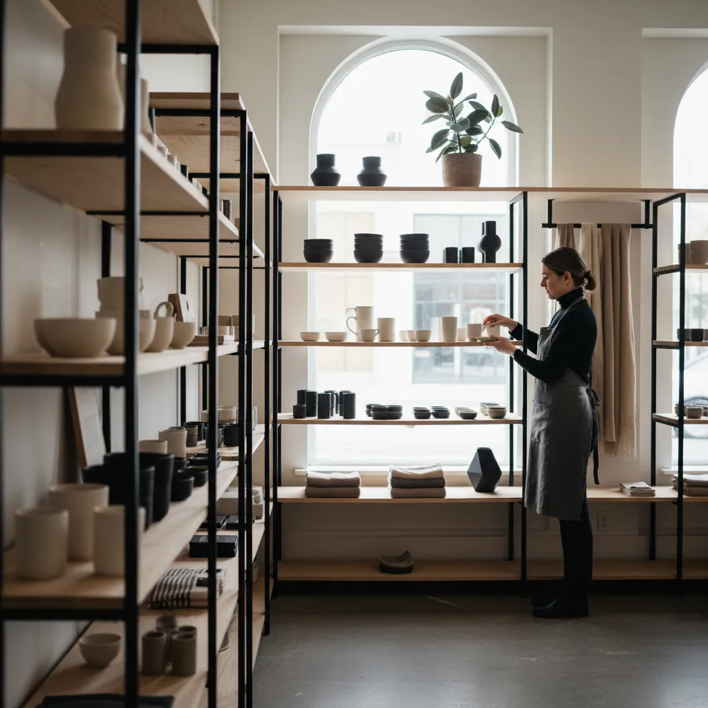 Retail business owners managing inventory and store operations