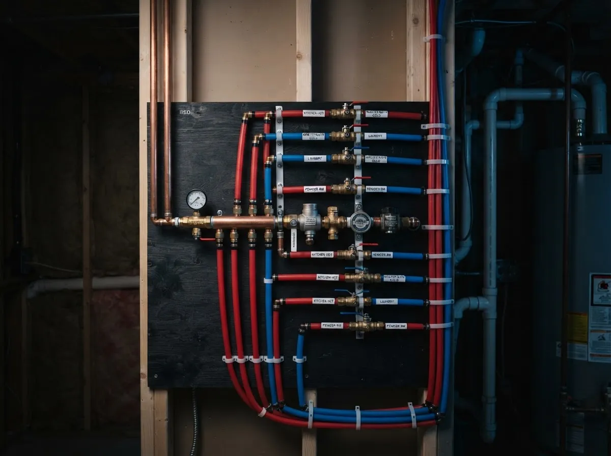 Clean PEX water distribution and valve replacement in Palm Beach Gardens