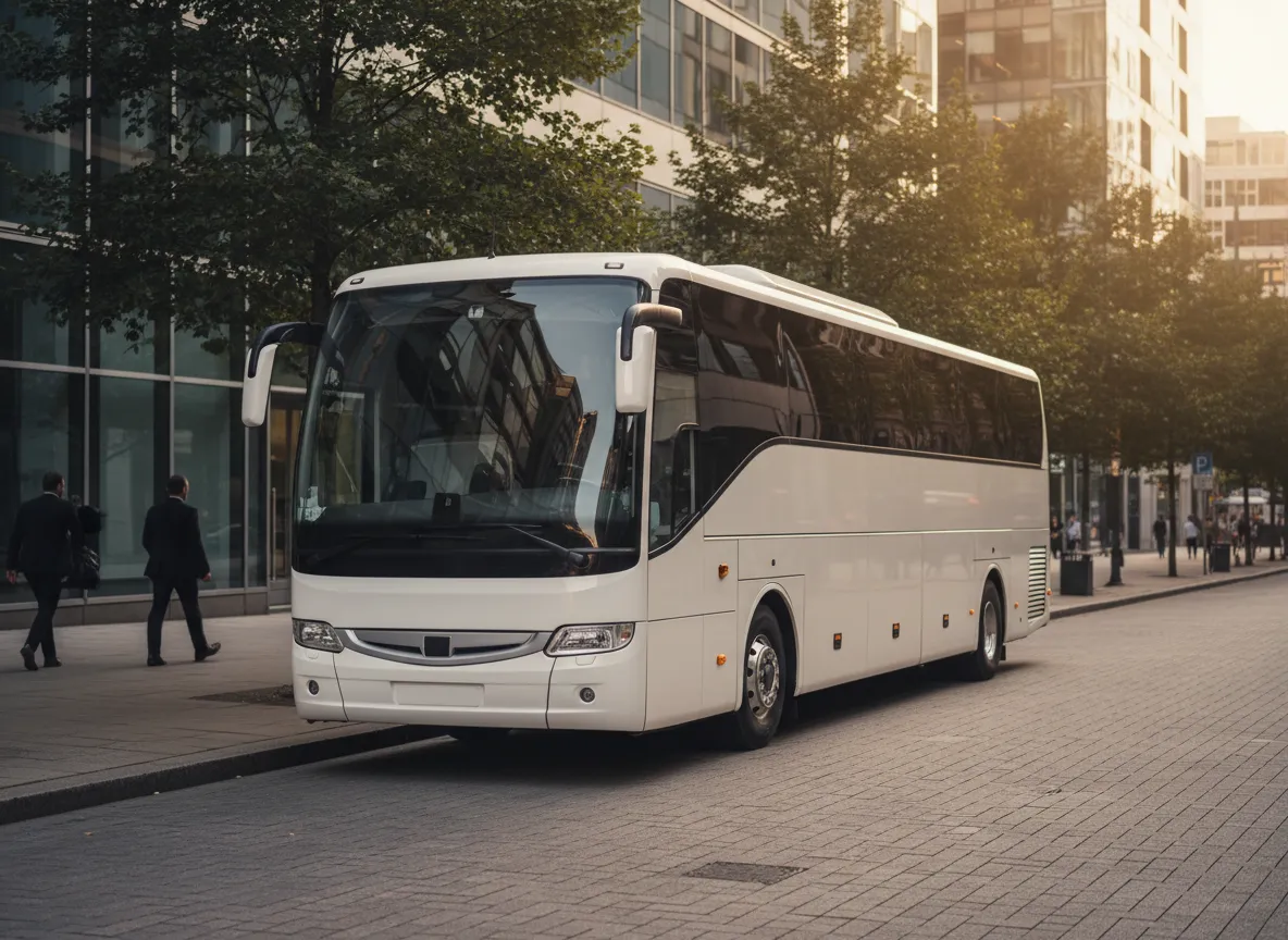 Modern full-size charter coach