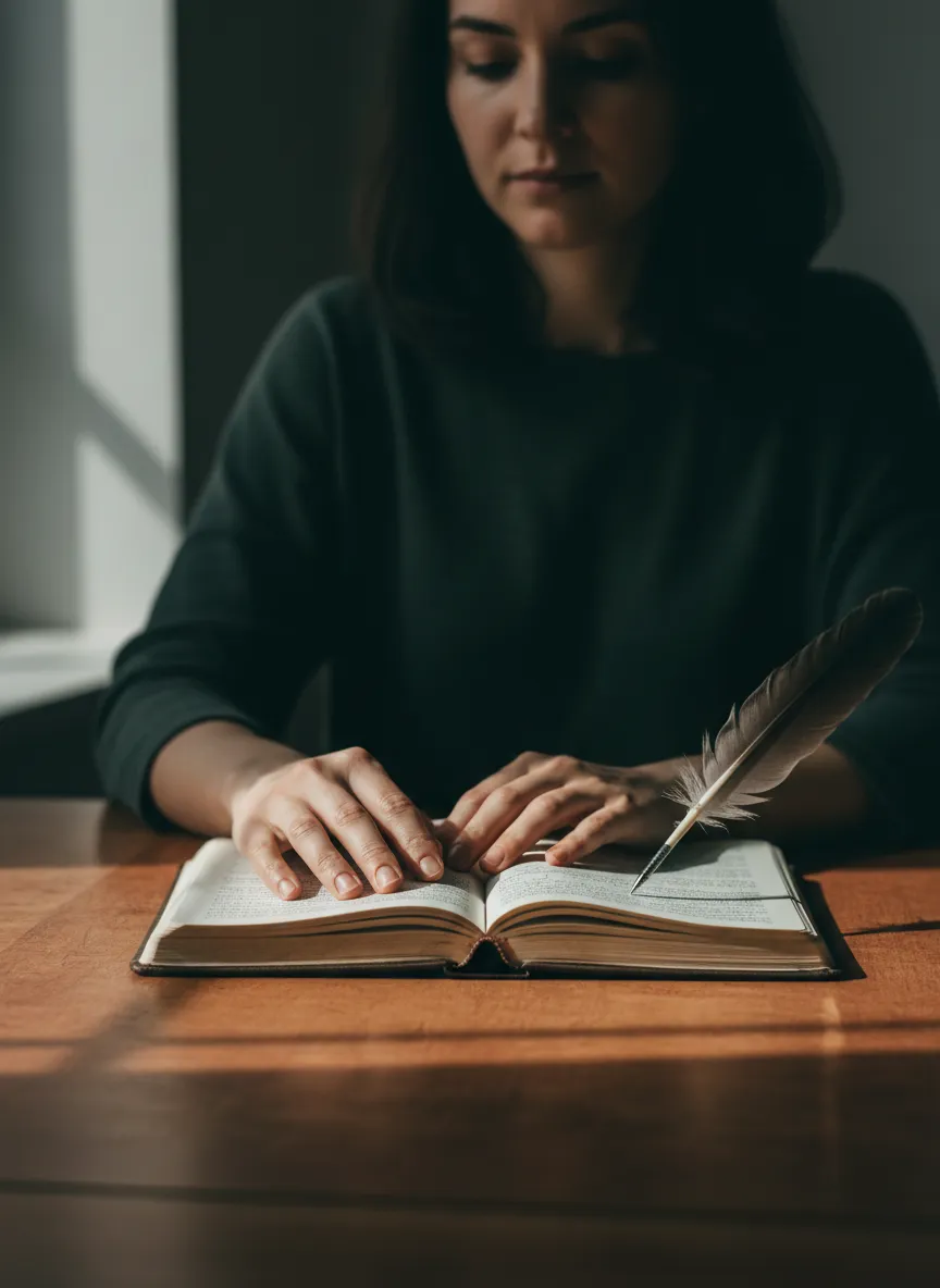 Femme sereine et réfléchie prenant un moment de calme