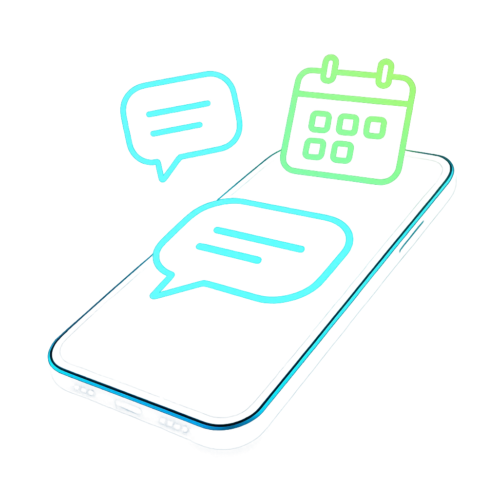 AI Receptionist interface visualization