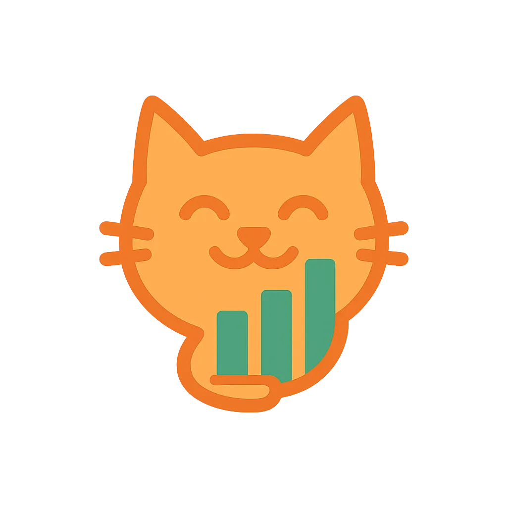 Cat Business Marketing Logo