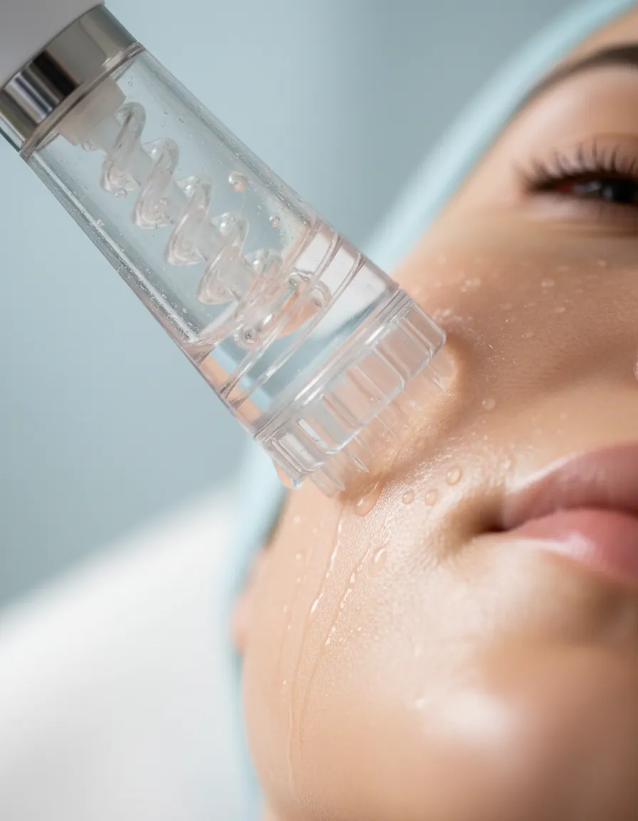 Hydrafacial close up