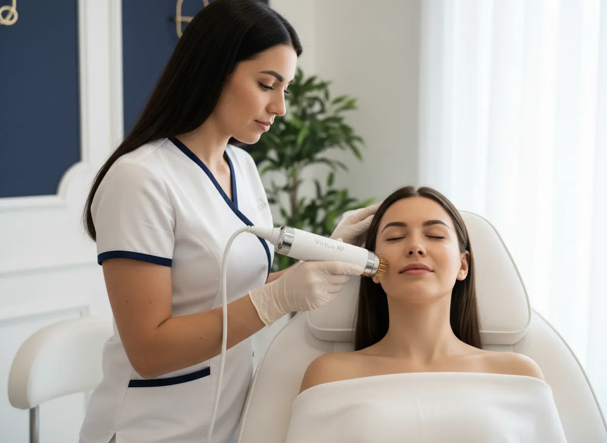 Virtue RF device treating a patient