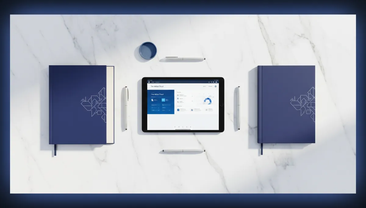 Visual mockup of The Miller Trust Course materials